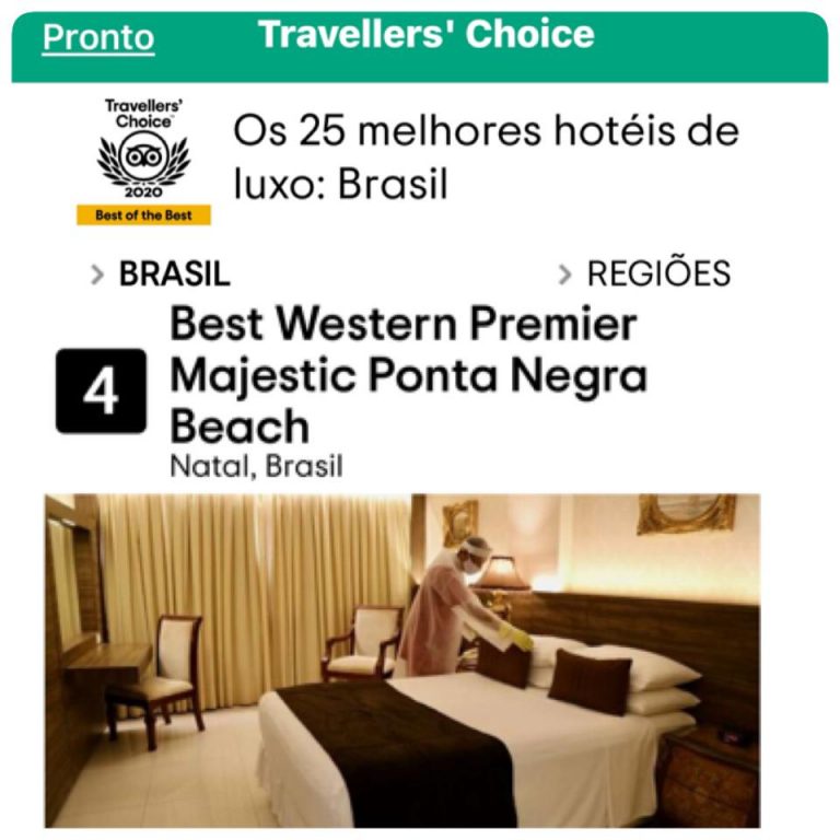 Leia mais sobre o artigo Hotel Majestic é eleito o 4º melhor hotel de luxo no Brasil e o melhor do RN pelo TripAdvisor