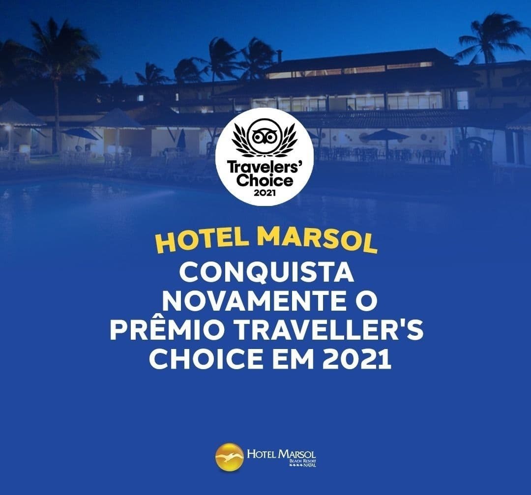 Você está visualizando atualmente Hotel Marsol conquista novamente o Prêmio Traveller’s Choice