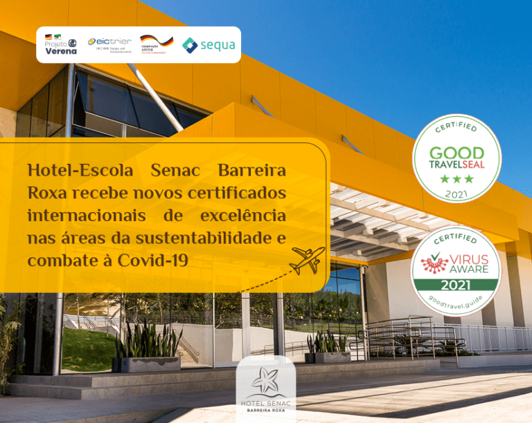 Leia mais sobre o artigo Senac Barreira Roxa é o primeiro Hotel brasileiro a receber certificados da fundação internacional Green Destinations em reconhecimento à gestão sustentável e combate ao coronavírus